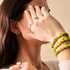 Blue Limoncello | .925 Sterling Silver | Firefly Glass Bracelet